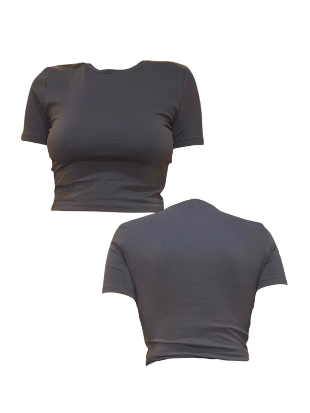 Classic Gray Women's Crop Top